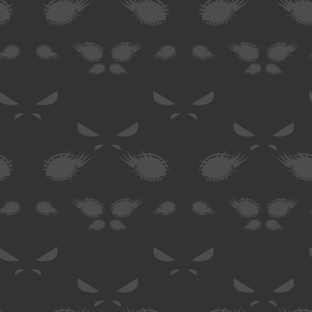 eyes in darkness seamless pattern, nightmare background,,の写真素材