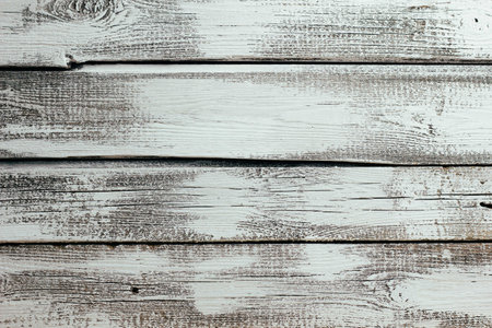 rustic wooden background made of white boardsの写真素材