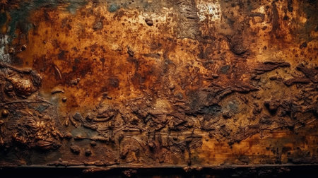 Old rusty metal background or texture. Grunge iron surface.の素材