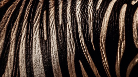 Zebra skin texture background. Close-up of animal skin.の素材