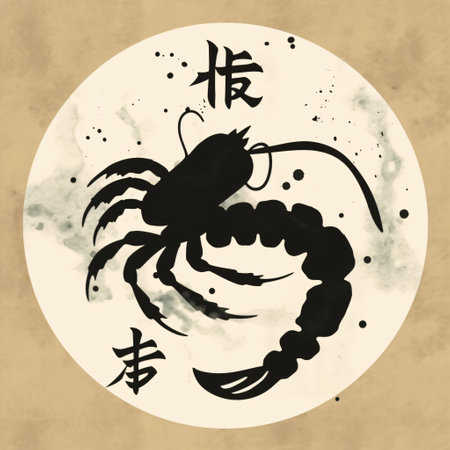 Digital illustration of an octopus in a dark space with fire and smokeの素材