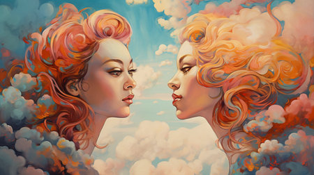 Cancer horoscope astrology crab zodiac sign background wallpaper illustration design Generated by AIの素材