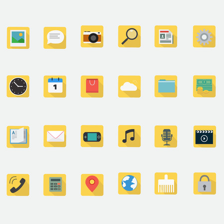 Application icons for smart phone and multimedia iconsのイラスト素材