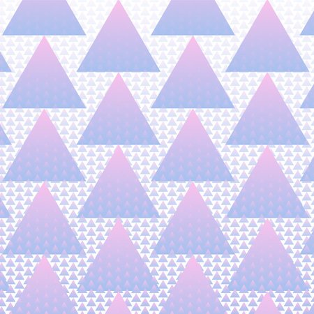Colorful triangles pattern background with halftone vectorのイラスト素材