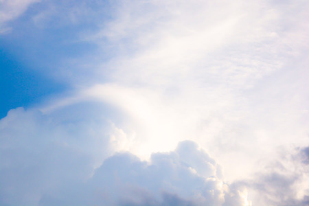 Sky heaven clouds nature background.Beautiful clouds in morning.Clouds with sun light.の写真素材