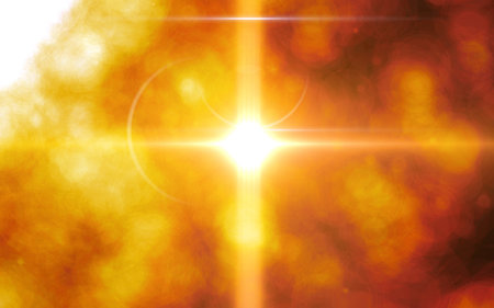 Lens flare light over black background. easy to add overlay or screen filter over photos.Sun burst...