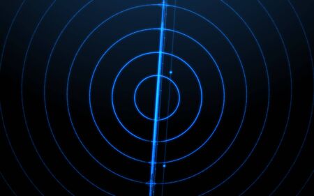 Blue ripple lines background.Technology Network light  conceptの写真素材