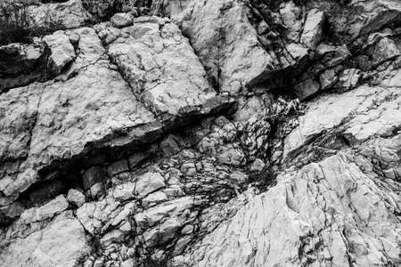 Gray Limestone Structure Texture Background, Close-upの写真素材