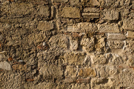 Stone wall texture background. Surface natural colorの写真素材