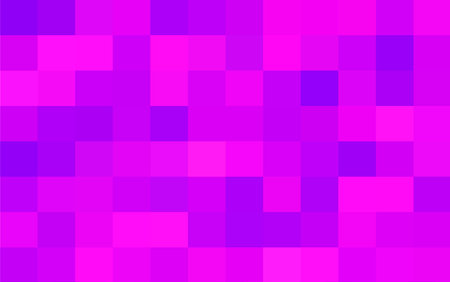 Abstract pixel purple background. Geometric texture from purple squares. Vector illustrationのイラスト素材
