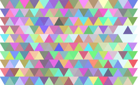 Green and other color triangles mosaic texture. A sample with polygonal shapes. A new texture for your web site. Multicolor vector triangles backgroundのイラスト素材