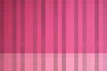 Striped pink background. Texture from light and dark pink vertical lines. Abstract art pattern of square pixels. A backing of mosaic pink squares, space for your design or text. Vector illustrationのイラスト素材