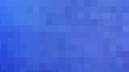 Vector blue background. Geometric texture from blue squares. Abstract pattern of square pixels. Creative design template for celebration and season decoration. A backing of mosaic squares.のイラスト素材