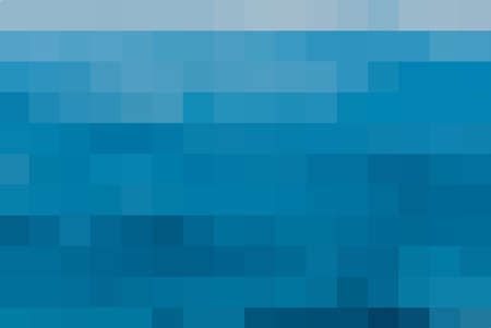 Background from light and dark blue squares in horizontal lines. Blue abstract geometric backdrop for presentation, magazines, fliers, annual reports, posters and business cards. Vector illustrationのイラスト素材