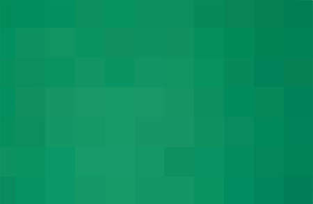 Green mosaic pixel background. Vector geometric texture from green squares. A backing of mosaic squares. Light green background for post, screensaver, wallpaper, postcard, poster, banner, coverのイラスト素材