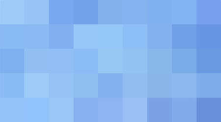 Background from light blue squares. Blue geometric texture. Vector pattern of square sky blue pixels. A backing of mosaic squares for branding, calendar, card, banner, cover, websiteのイラスト素材