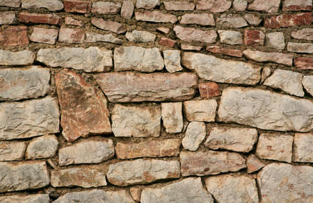 Natural stone wall texture background, close-up. Natural stones surface texture pattern for wallpaper. Stone wall for backdrop for publication, poster, screensaver, wallpaper, postcard, banner, coverの写真素材