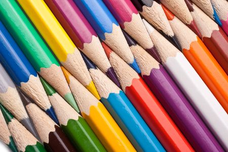 crayon isolated on white backgroundの写真素材