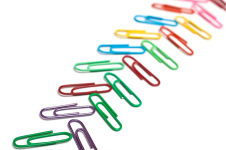 paper clip isolated on white