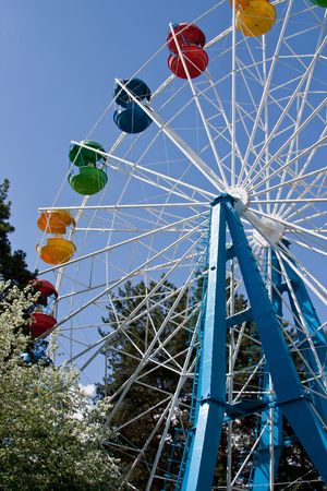 Attraction Ferris wheelの写真素材