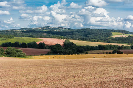 View of the countryside in The Czech Republicの写真素材