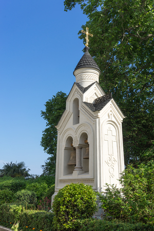 Yalta, Crimea-may 30, 2016: The house Church of the Romanov family in Livadiyaのeditorial素材