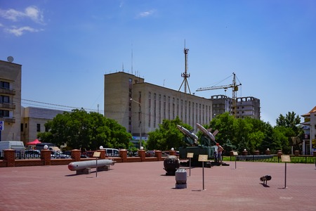 Yevpatoriya, Crimea - June 21, 2015 Memorial complex Krasnaya Gorkaのeditorial素材