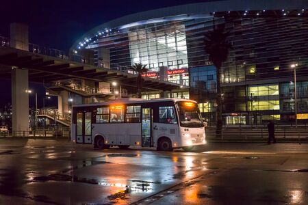 Sochi, Russia-January 17, 2017 Architecture of Adler train stationのeditorial素材