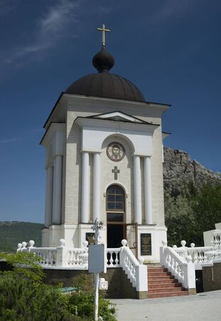 Laspi, Crimea-may 27, 2018: Church-chapel of the Nativity on the pass in Laspi.のeditorial素材