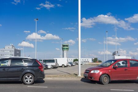 Simferopol, Crimea-may 22, 2018: car Parking at the airportのeditorial素材