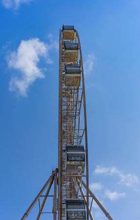 Sochi, Russia-June 19, 2018: Big Ferris wheel against blue skyのeditorial素材