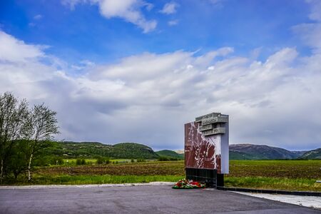 Murmansk, Russia-June 6, 2015: Memorial complex valley of Gloryのeditorial素材