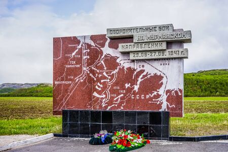 Murmansk, Russia-June 6, 2015: Memorial complex valley of Gloryのeditorial素材