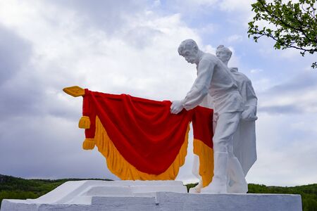 Murmansk, Russia-June 6, 2015: Memorial complex valley of Gloryのeditorial素材