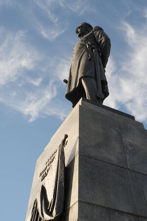 Sevastopol, Crimea-may 31, 2018: Nakhimov monument in the Central square of the city against the blue sky.のeditorial素材