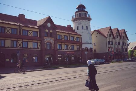 Kaliningrad, Russia-may 11, 2016: Urban landscape with views of architecture and attractions.のeditorial素材