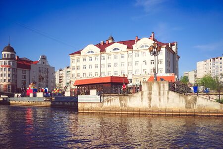 Kaliningrad, Russia-may 11, 2016: Urban landscape with views of architecture and attractions.のeditorial素材