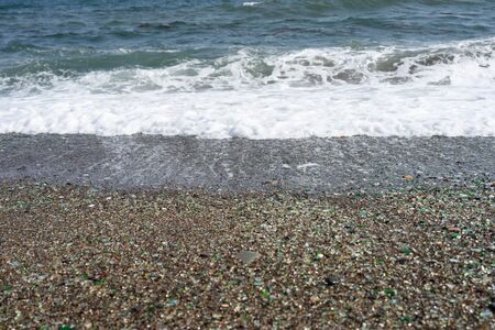 Natural background of sea glass.の写真素材