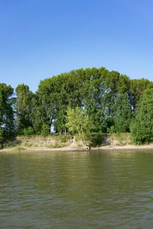 Natural landscape with views of the river. Novosibirsk, Russiaの写真素材