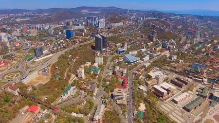 Aerial view of the urban landscape.の写真素材
