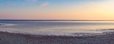 Panorama seascape ice beachの写真素材