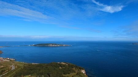 Seascape in the Eastern Bosphorus Strait. Vladivostok, Russiaの写真素材