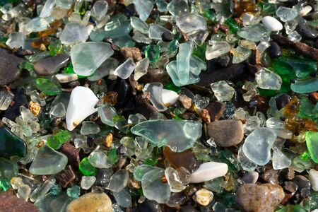 Natural background of sea glass.の写真素材