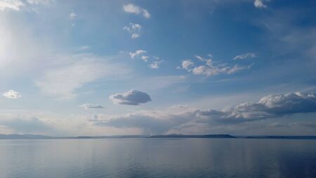 Gentle blue sea. Beauty of natureの写真素材