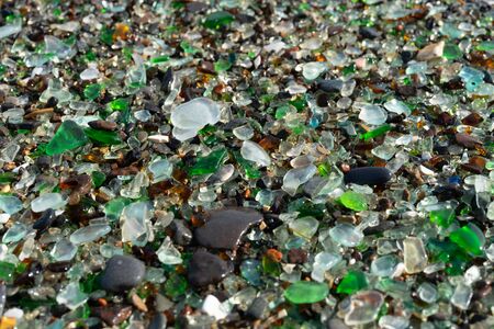 Natural background of sea glass.の写真素材