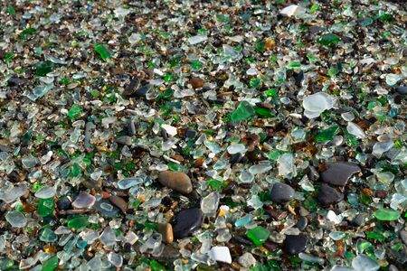 Natural background of sea glass.の写真素材
