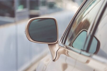 Background with car part and car mirror.の写真素材