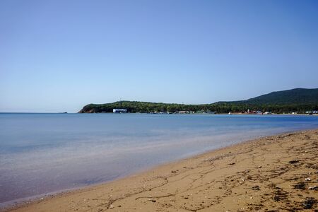 Seascape at long exposure in the daytime.の写真素材