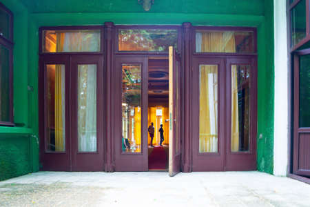 Ritsa, Abkhazia-July 20, 2014: House-Museum of Stalin's dacha on lake Ritsa.のeditorial素材