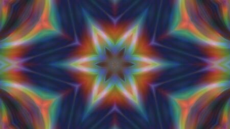Abstract multi-colored blurred mandala background.の写真素材
